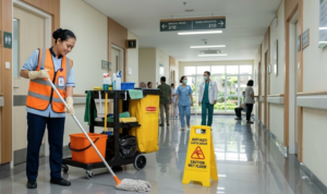 Butuh Jasa Cleaning Service profesional untuk RS dan klinik dengan protokol ketat? Kami hadir dengan solusi kebersihan medis terpercaya. Hubungi kami!